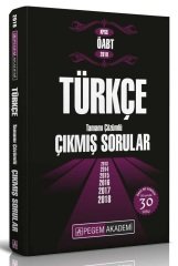 Pegem 2019 ÖABT Türkçe Çıkmış Sorular Çözümlü Pegem Akademi Yayınları