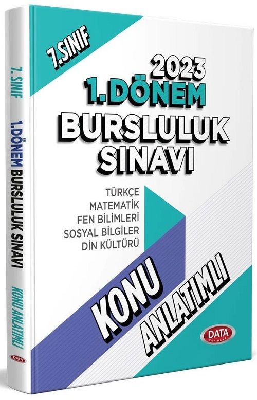 Data 2023 7. Sınıf Bursluluk Sınavı 1. Dönem Konu Anlatımlı Data Yayınları