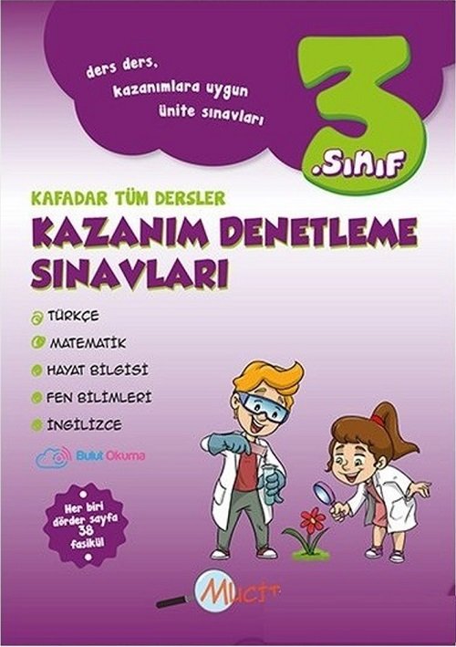 Mucit 3. Sınıf Tüm Dersler Kafadar Kazanım Denetleme Sınavları Mucit Yayınları