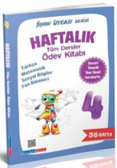 Salan 4. Sınıf Tüm Dersler Haftalık Sınav Ustası Ödev Kitabı Salan Yayınları