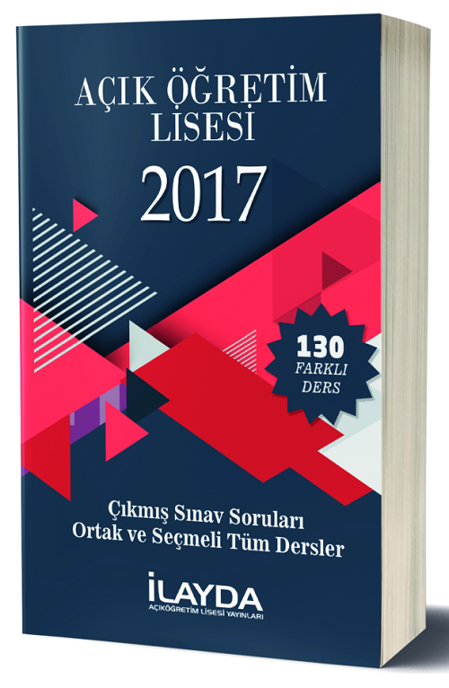 İlayda 2017 Açık Lise Ortak ve Seçmeli Tüm Dersler Çıkmış Sorular İlayda Yayınları