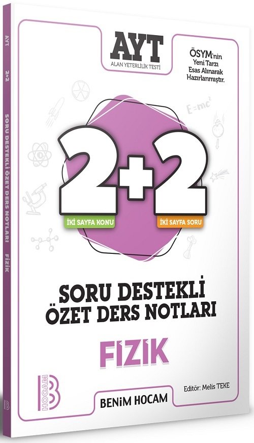 SÜPER FİYAT - Benim Hocam YKS AYT Fizik 2+2 Soru Destekli Özet Ders Notları Benim Hocam Yayınları