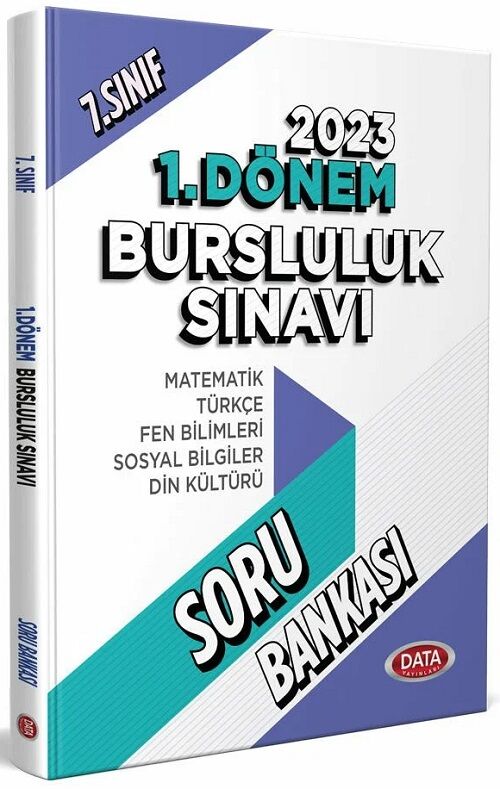 Data 2023 7. Sınıf Bursluluk Sınavı 1. Dönem Soru Bankası Data Yayınları