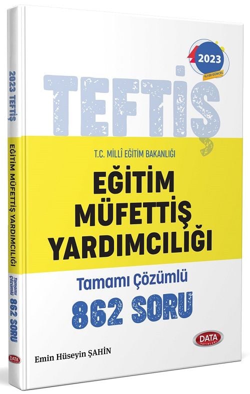 Data 2023 MEB Eğitim Müfettiş Yardımcılığı TEFTİŞ 862 Soru Çözümlü Data Yayınları