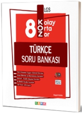 Gama 8. Sınıf LGS Türkçe Koz Soru Bankası Gama Yayınları