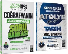 Yediiklim + İndeks 2025 KPSS Tarih + Coğrafya Atölye Soru Bankası 2 li Set - Ahmet Uğur Karakuza Yediiklim + İndeks Akademi Yayınları