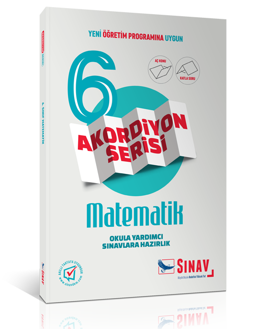 SÜPER FİYAT - Sınav 6. Sınıf Akordiyon Matematik Aç Konu Katla Soru Sınav Yayınları