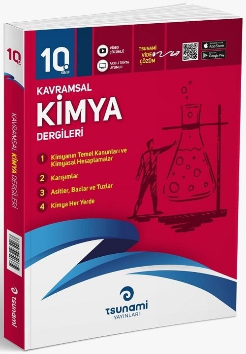 Tsunami 10. Sınıf Kimya Kavramsal Dergileri (4 Fasikül) Tsunami Yayınları