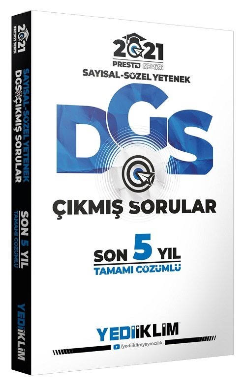 SÜPER FİYAT - Yediiklim 2021 DGS Prestij Çıkmış Sorular Son 5 Yıl Çözümlü Yediiklim Yayınları