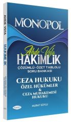 Monopol Adli İdari Hakimlik Ahde Vefa Ceza Hukuku Özel Hükümler Soru Bankası Çözümlü Monopol Yayınları