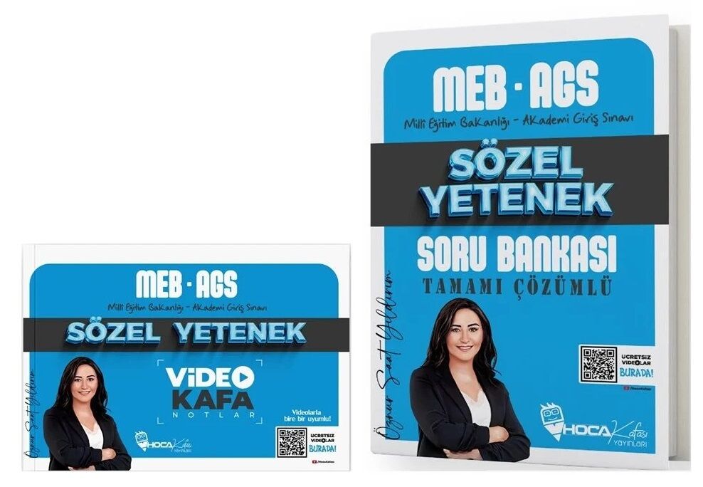 Hoca Kafası 2025 MEB-AGS Sözel Yetenek Video Kafa Notlar + Soru Bankası 2 li Set - Öznur Saat Yıldırım Hoca Kafası Yayınları