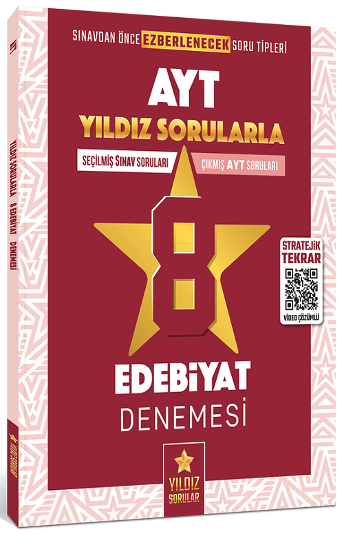 Yıldız Sorular YKS AYT Edebiyat 8 Deneme Video Çözümlü Yıldız Sorular