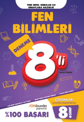 Onburda 8. Sınıf Fen Bilimleri 8 li Deneme Onburda Yayınları