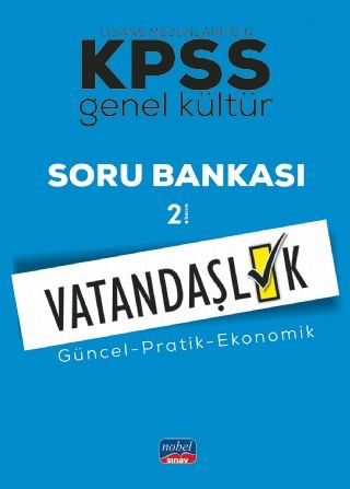 Nobel 2020 KPSS Vatandaşlık Soru Bankası Nobel Sınav Yayınları