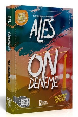 İsem 2019 ALES 10 Deneme Dijital Çözümlü İsem Yayınları