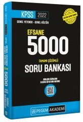 Pegem 2022 KPSS Genel Yetenek Genel Kültür EFSANE 5000 Soru Bankası Çözümlü Tek Kitap Pegem Akademi Yayınları