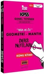 Yargı 2022 KPSS Geometri-Mantık Kısa ve Öz Ders Notları Konu Kitabı Yargı Yayınları