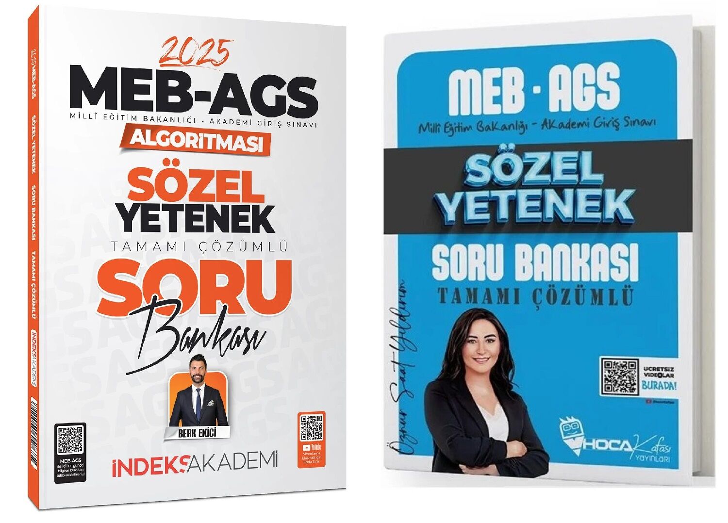 Hoca Kafası + İndeks 2025 MEB-AGS Sözel Yetenek Soru Bankası 2 li Set - Öznur Saat Yıldırım, Berk Ekici Hoca Kafası + İndeks Akademi Yayınları