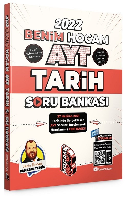 Benim Hocam 2022 YKS AYT Tarih Soru Bankası - Ramazan Yetgin Benim Hocam Yayınları