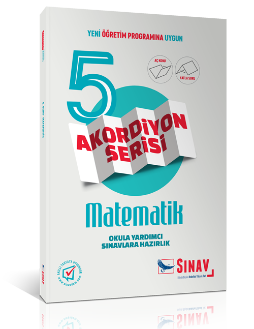 SÜPER FİYAT - Sınav 5. Sınıf Akordiyon Matematik Aç Konu Katla Soru Sınav Yayınları