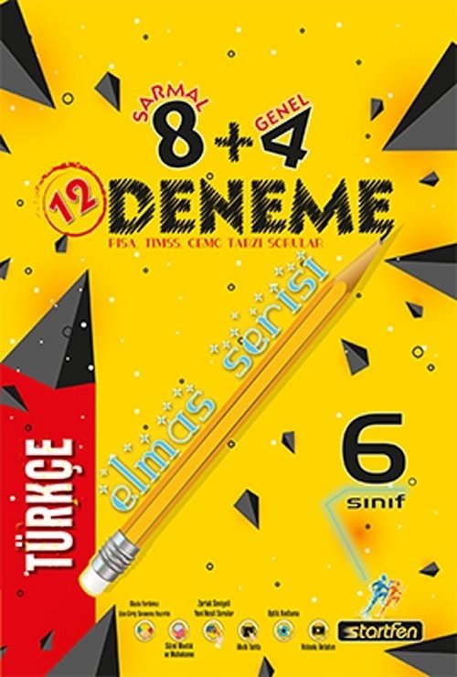 Startfen 6. Sınıf Türkçe 12 Deneme Elmas Serisi Startfen Yayınları