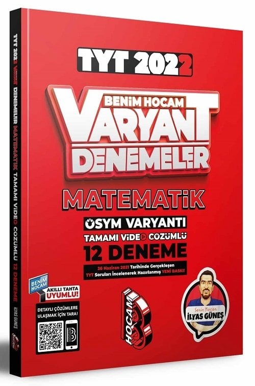 Benim Hocam 2022 YKS TYT Matematik Varyant 12 Deneme Video Çözümlü - İlyas Güneş Benim Hocam Yayınları