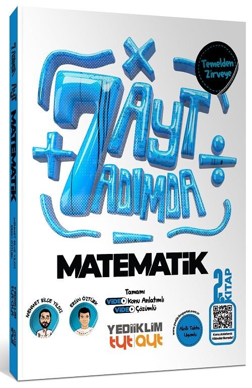 Yediiklim YKS AYT 7 Yedi Adımda Matematik 2. Kitap Konu Anlatımlı Soru Bankası Çözümlü - Mehmet Bilge Yıldız Yediiklim Yayınları