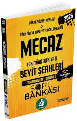 Atak 2025 ÖABT Türkçe-Türk Dili Edebiyatı Öğretmenliği Eski Türk Edebiyatı, Beyit Şerhleri MECAZ Soru Bankası Çözümlü - İshak Atak Atak Yayınları