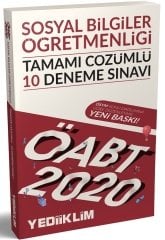 Yediiklim 2020 ÖABT Sosyal Bilgiler Öğretmenliği 10 Deneme Çözümlü Yediiklim Yayınları