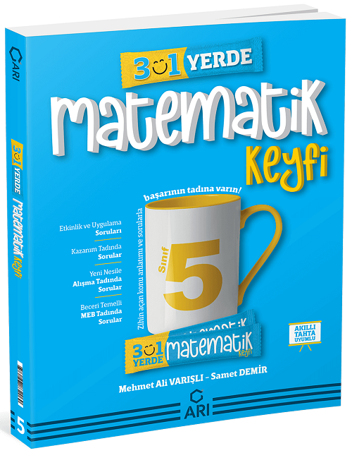 Arı Yayınları 5. Sınıf 3'ü 1 Yerde Matematik Keyfi Soru Bankası Arı Yayınları