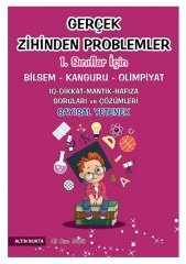 Altın Nokta 1. Sınıf  Bilsem Gerçek Zihinden Problemler Sayısal Yetenek Soruları ve Çözümleri Altın Nokta Yayınları