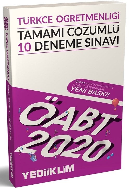 SÜPER FİYAT - Yediiklim 2020 ÖABT Türkçe Öğretmenliği 10 Deneme Çözümlü Yediiklim Yayınları