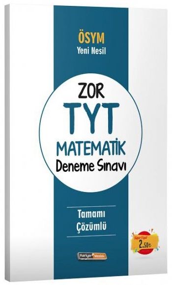 Kariyer Meslek YKS TYT Zor Matematik Deneme Çözümlü Kariyer Meslek Yayınları