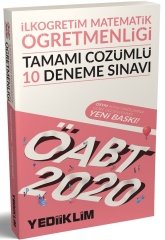 SÜPER FİYAT - Yediiklim 2020 ÖABT İlköğretim Matematik Öğretmenliği 10 Deneme Çözümlü Yediiklim Yayınları