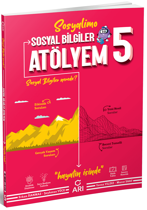 SÜPER FİYAT - Arı Yayınları 5. Sınıf Sosyalimo Sosyal Bilgiler Atölyem Arı Yayınları