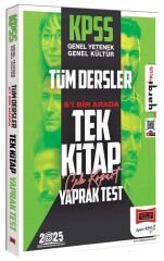 Yargı 2025 KPSS Genel Yetenek Genel Kültür 5 i Bir Arada Yaprak Test Tek Kitap Yargı Yayınları