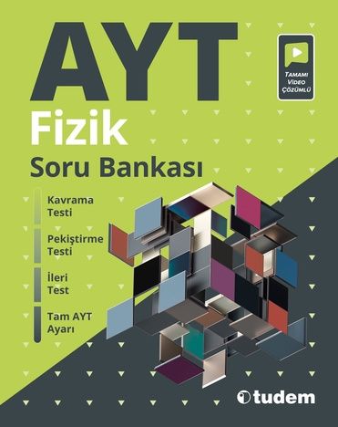 Tudem YKS AYT Fizik Soru Bankası Video Çözümlü Tudem Yayınları