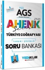 Yediiklim 2025 MEB-AGS Türkiye Coğrafyası Soru Bankası Çözümlü Ahenk Serisi - Hakan Topcan Yediiklim Yayınları