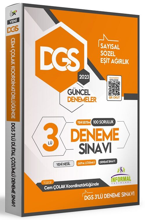 İnformal DGS 3 Deneme Dijital Çözümlü İnformal Yayınları