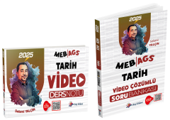 Dizgi Kitap 2025 MEB-AGS Tarih Video Ders Notu + Soru Bankası 2 li Set - Selami Yalçın Dizgi Kitap