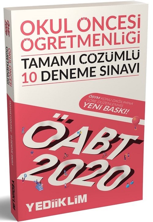 Yediiklim 2020 ÖABT Okul Öncesi 10 Deneme Çözümlü Yediiklim Yayınları