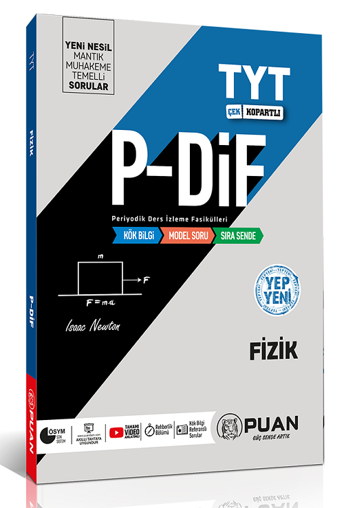 Puan YKS TYT Fizik PDİF Konu Anlatım Fasikülleri Puan Yayınları