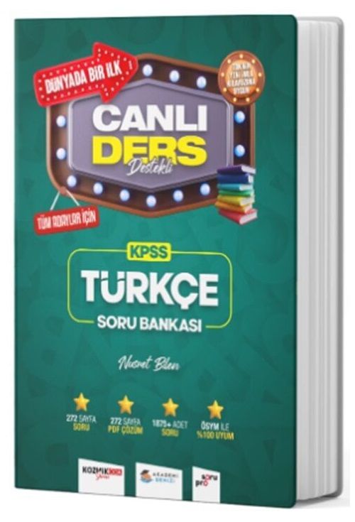 Akademi Denizi KPSS Türkçe Canlı Ders Destekli Soru Bankası Akademi Denizi