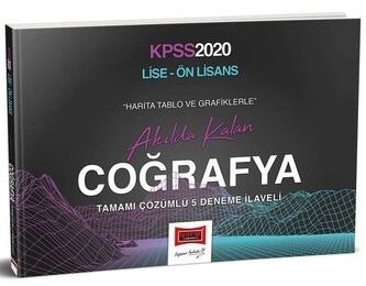 Yargı 2020 KPSS Lise Ön Lisans Tablo ve Grafiklerle Akılda Kalan Coğrafya Kitabı Yargı Yayınları