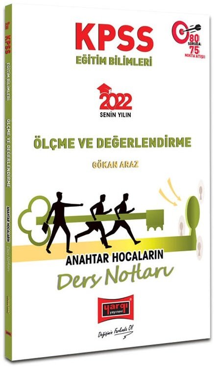 Yargı 2022 KPSS Eğitim Bilimleri Ölçme Değerlendirme Anahtar Hocaların Ders Notları - Gökan Araz Yargı Yayınları