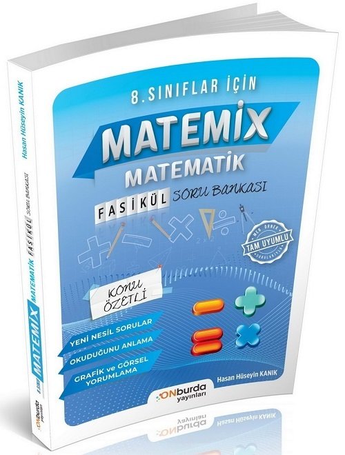 Onburda 8. Sınıf Matematik Matemix Fasikül Soru Bankası Onburda Yayınları