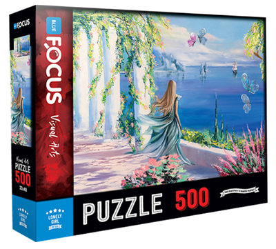 500 Parça Puzzle - Lonely Girl Yalnız Kız Blue Focus Games