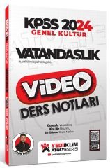 SÜPER FİYAT - Yediiklim 2024 KPSS Vatandaşlık Atölye Video Ders Notları - Yasin Yıldız Yediiklim Yayınları