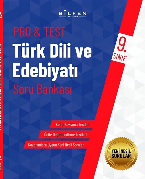 Bilfen 9. Sınıf Türk Dili ve Edebiyatı ProTest Soru Bankası Bilfen Yayıncılık