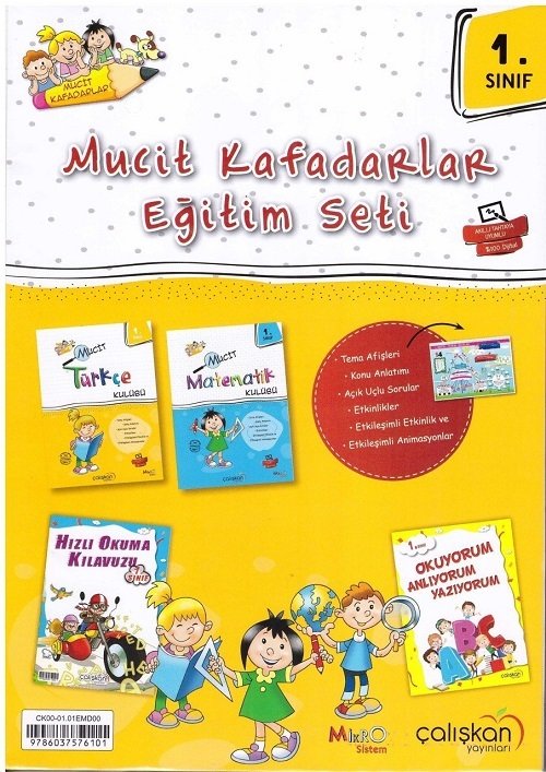 Çalışkan 1. Sınıf Mucit Kafadarlar Eğitim Seti Çalışkan Yayınları